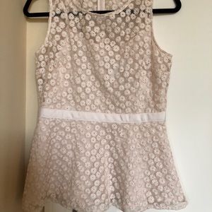 Banana Republic Sleeveless Peplum Blouse